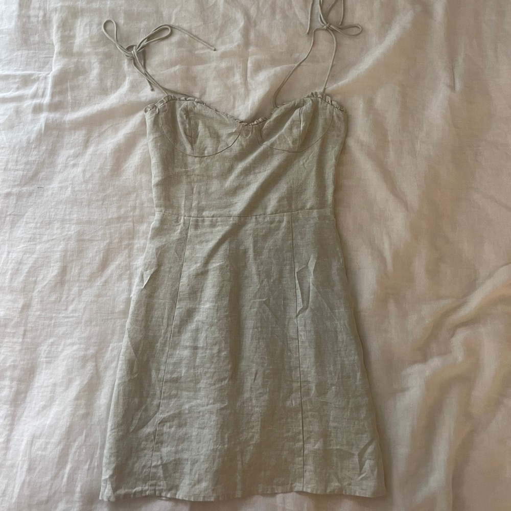 Aritzia Wilfred Linen Fable Dress